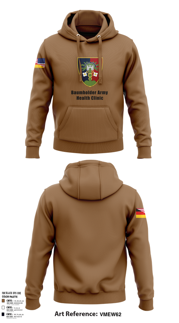 Hoodie, U.S. Army Health Clinic - Baumholder, Army, Teamtime, Team time, sublimation, custom sports apparel, team uniforms, spirit wear, spiritwear, sports uniforms, custom shirts, team store, custom team store, fundraiser sports, apparel fundraiser