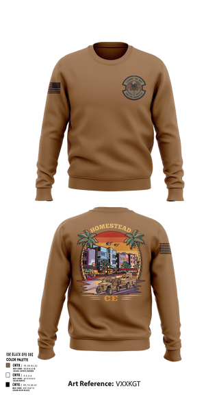 Crew Neck Sweatshirt, 482D Civil Engineer Squadron, Air Force, Teamtime, Team time, sublimation, custom sports apparel, team uniforms, spirit wear, spiritwear, sports uniforms, custom shirts, team store, custom team store, fundraiser sports, apparel fundraiser