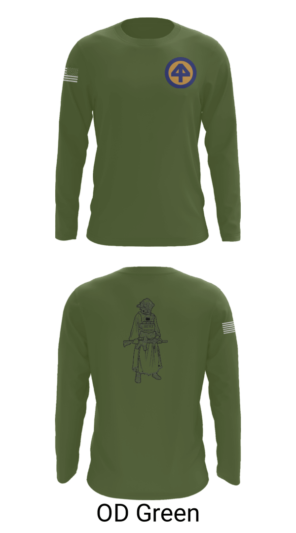 Long Sleeve Performance Shirt, A Co 1/1-114th, Army, Teamtime, Team time, sublimation, custom sports apparel, team uniforms, spirit wear, spiritwear, sports uniforms, custom shirts, team store, custom team store, fundraiser sports, apparel fundraiser