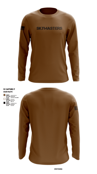 Long Sleeve Performance Shirt, Skymasters, Army, Teamtime, Team time, sublimation, custom sports apparel, team uniforms, spirit wear, spiritwear, sports uniforms, custom shirts, team store, custom team store, fundraiser sports, apparel fundraiser