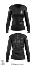 B Co 615th ASB - Tangos 38236769 Women's Long Sleeve V-neck Shirt - 1
