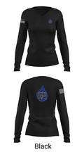 JIMMORES MECHANICAL LLC 82440008 Women's Long Sleeve V-neck Shirt - 35