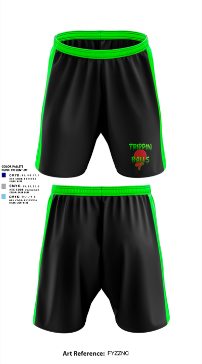 Trippin Balls 15650687 Athletic Shorts With Pockets - 1