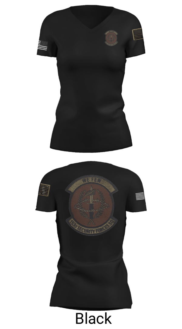 Women's Short Sleeve Vneck Shirt, 153 SFS, Air Force, Teamtime, Team time, sublimation, custom sports apparel, team uniforms, spirit wear, spiritwear, sports uniforms, custom shirts, team store, custom team store, fundraiser sports, apparel fundraiser