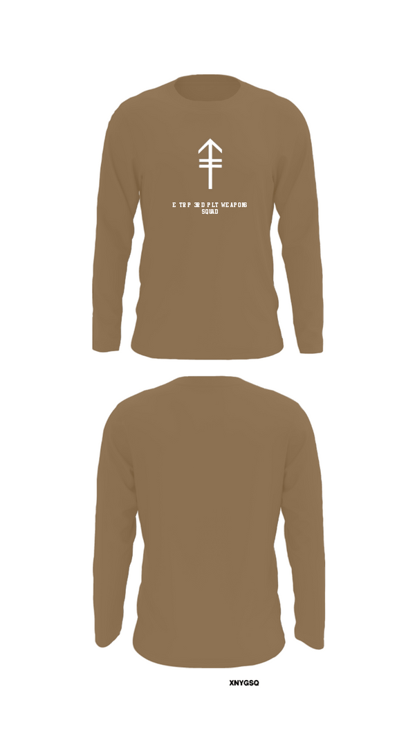 Long Sleeve Performance Shirt, 2/2 3rd PLT Weapon SquadE TRP 3RD PLT WEAPONS SQUAD, Army, Teamtime, Team time, sublimation, custom sports apparel, team uniforms, spirit wear, spiritwear, sports uniforms, custom shirts, team store, custom team store, fundraiser sports, apparel fundraiser