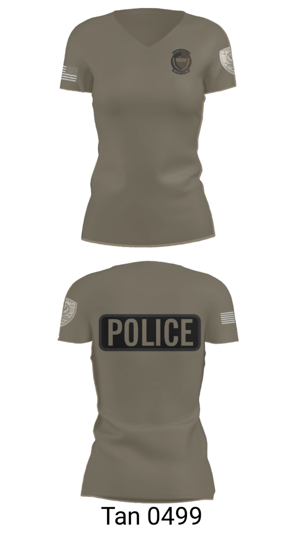 Women's Short Sleeve Vneck Shirt, 27 SOSFS, Air Force, Teamtime, Team time, sublimation, custom sports apparel, team uniforms, spirit wear, spiritwear, sports uniforms, custom shirts, team store, custom team store, fundraiser sports, apparel fundraiser