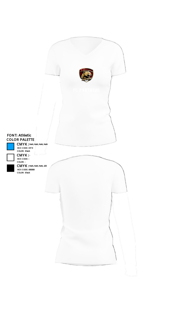 Women's Short Sleeve Vneck Shirt, FC Panthers, Men's Soccer, Teamtime, Team time, sublimation, custom sports apparel, team uniforms, spirit wear, spiritwear, sports uniforms, custom shirts, team store, custom team store, fundraiser sports, apparel fundraiser