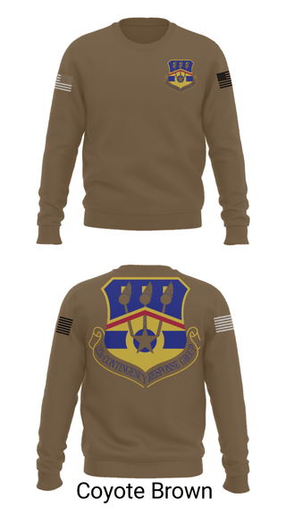 Crew Neck Sweatshirt, 123d Contingency Response Group, Air Force, Teamtime, Team time, sublimation, custom sports apparel, team uniforms, spirit wear, spiritwear, sports uniforms, custom shirts, team store, custom team store, fundraiser sports, apparel fundraiser