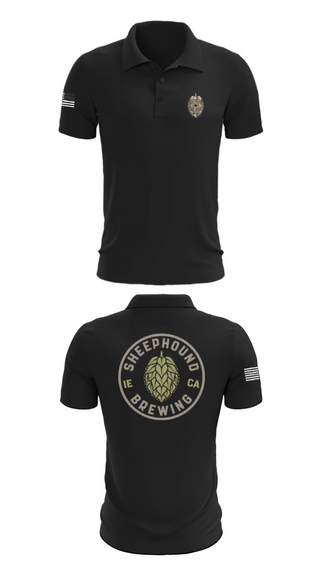 Short Sleeve Performance Polo, Sheephound Brewing, , Teamtime, Team time, sublimation, custom sports apparel, team uniforms, spirit wear, spiritwear, sports uniforms, custom shirts, team store, custom team store, fundraiser sports, apparel fundraiser