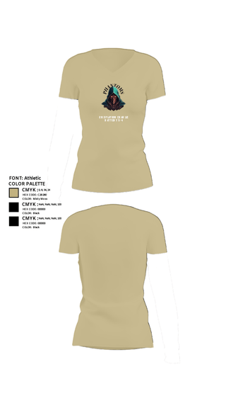 Womens Short Sleeve Vneck Shirt, 2nd Platoon Charlie Battery 5-4, Army, Teamtime, Team time, sublimation, custom sports apparel, team uniforms, spirit wear, spiritwear, sports uniforms, custom shirts, team store, custom team store, fundraiser sports, apparel fundraiser