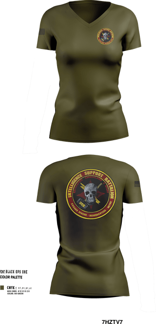 Womens Short Sleeve Vneck Shirt, Battle Space Surveillance Company, Marines, Teamtime, Team time, sublimation, custom sports apparel, team uniforms, spirit wear, spiritwear, sports uniforms, custom shirts, team store, custom team store, fundraiser sports, apparel fundraiser