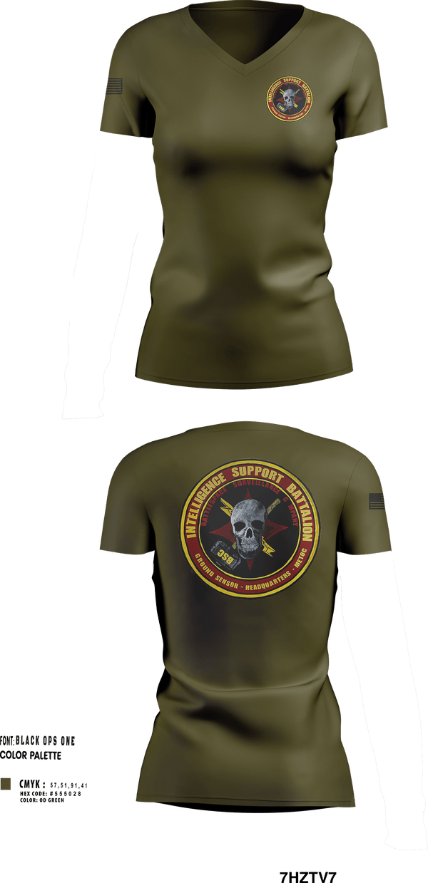 Womens Short Sleeve Vneck Shirt, Battle Space Surveillance Company, Marines, Teamtime, Team time, sublimation, custom sports apparel, team uniforms, spirit wear, spiritwear, sports uniforms, custom shirts, team store, custom team store, fundraiser sports, apparel fundraiser