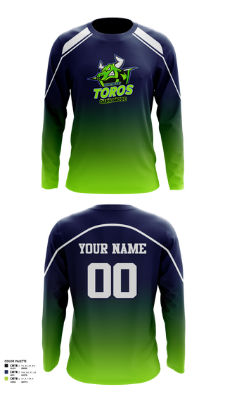 Long Sleeve Performance Shirt, Northeast Toros Football, Football, Teamtime, Team time, sublimation, custom sports apparel, team uniforms, spirit wear, spiritwear, sports uniforms, custom shirts, team store, custom team store, fundraiser sports, apparel fundraiser