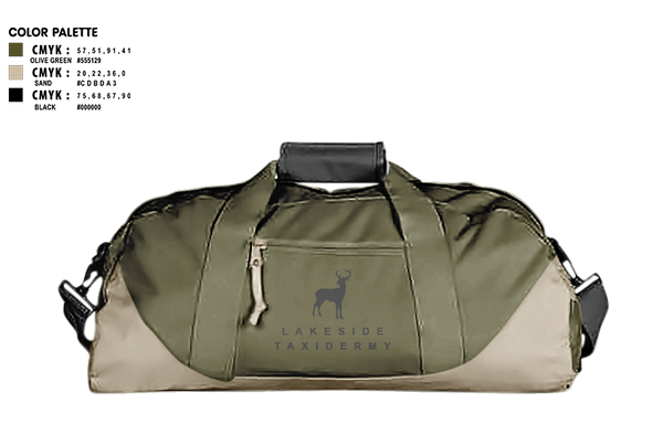 Duffle Bag, Lakeside Taxidermy, , Teamtime, Team time, sublimation, custom sports apparel, team uniforms, spirit wear, spiritwear, sports uniforms, custom shirts, team store, custom team store, fundraiser sports, apparel fundraiser