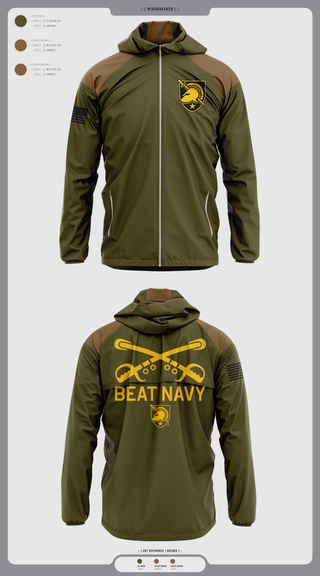 Windbreaker, HORNET BATTALION, Army, Teamtime, Team time, sublimation, custom sports apparel, team uniforms, spirit wear, spiritwear, sports uniforms, custom shirts, team store, custom team store, fundraiser sports, apparel fundraiser