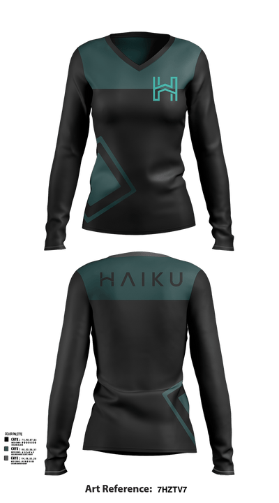 Haiku 38887176 Women's Long Sleeve V-neck Shirt - 122