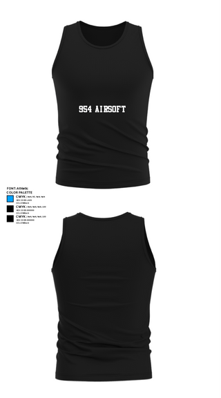 Tank Top, 954 AIRSOFT, Cross Country, Teamtime, Team time, sublimation, custom sports apparel, team uniforms, spirit wear, spiritwear, sports uniforms, custom shirts, team store, custom team store, fundraiser sports, apparel fundraiser