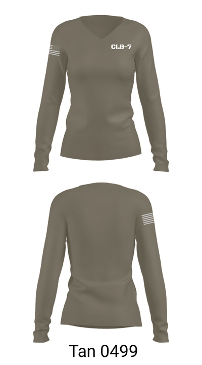 CLB-7 77846555 Women's Long Sleeve V-neck Shirt - 77