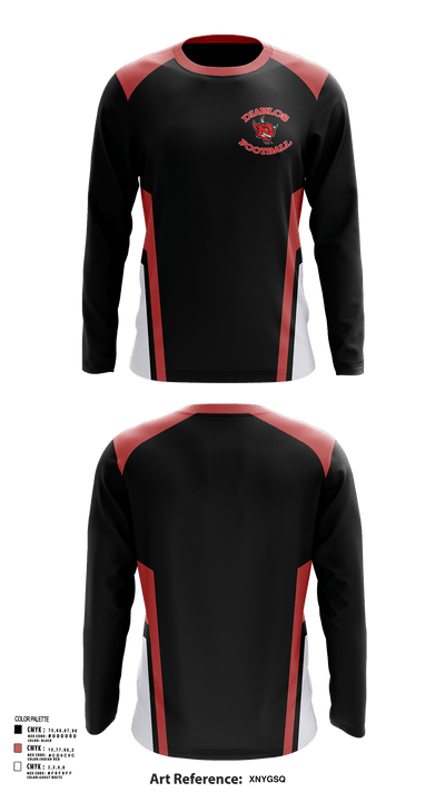 Football Diablos 70412198 Long Sleeve Performance Shirt - 134