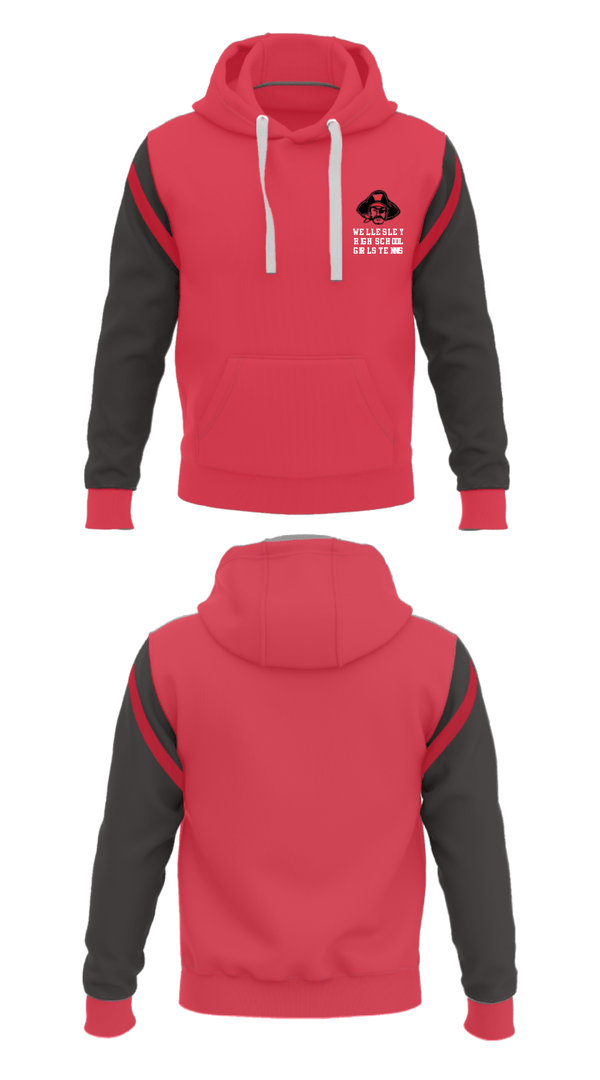 Hoodie, Wellesley High School Girls Tennis, Tennis, Teamtime, Team time, sublimation, custom sports apparel, team uniforms, spirit wear, spiritwear, sports uniforms, custom shirts, team store, custom team store, fundraiser sports, apparel fundraiser