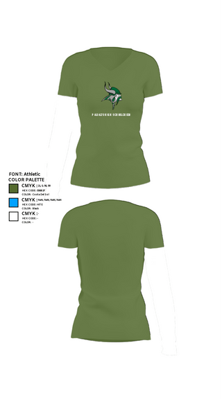 Womens Short Sleeve Vneck Shirt, Palo Alto High School Cheer, Cheer, Teamtime, Team time, sublimation, custom sports apparel, team uniforms, spirit wear, spiritwear, sports uniforms, custom shirts, team store, custom team store, fundraiser sports, apparel fundraiser