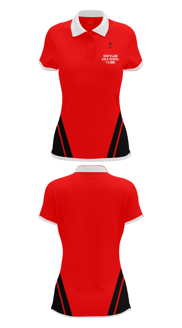 Women's Short Sleeve Performance Polo, Southland High School Tennis, Tennis, Teamtime, Team time, sublimation, custom sports apparel, team uniforms, spirit wear, spiritwear, sports uniforms, custom shirts, team store, custom team store, fundraiser sports, apparel fundraiser