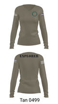 BSO Explorers 2103492 Women's Long Sleeve V-neck Shirt - 73