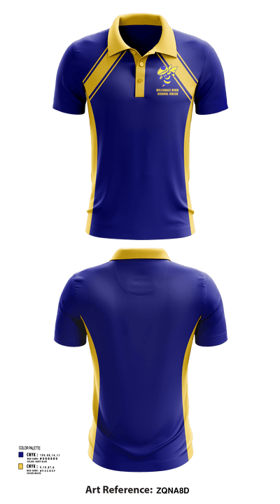 Hillsdale High School Cheer 6218082 Short Sleeve Performance Polo - 117