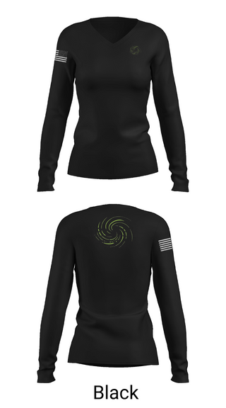 Womens Long Sleeve Vneck Shirt, Bayou Marine Insulation, LLC, , Teamtime, Team time, sublimation, custom sports apparel, team uniforms, spirit wear, spiritwear, sports uniforms, custom shirts, team store, custom team store, fundraiser sports, apparel fundraiser