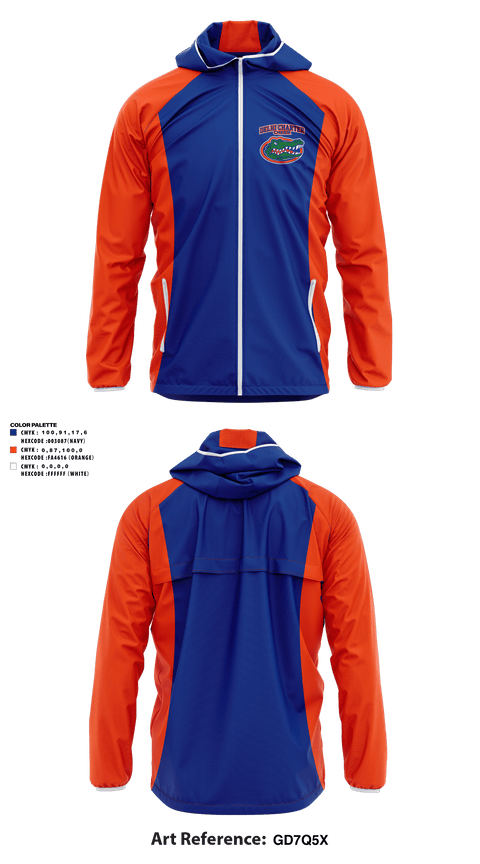 Windbreaker, Delhi Charter School Cheer, Cheer, Teamtime, Team time, sublimation, custom sports apparel, team uniforms, spirit wear, spiritwear, sports uniforms, custom shirts, team store, custom team store, fundraiser sports, apparel fundraiser