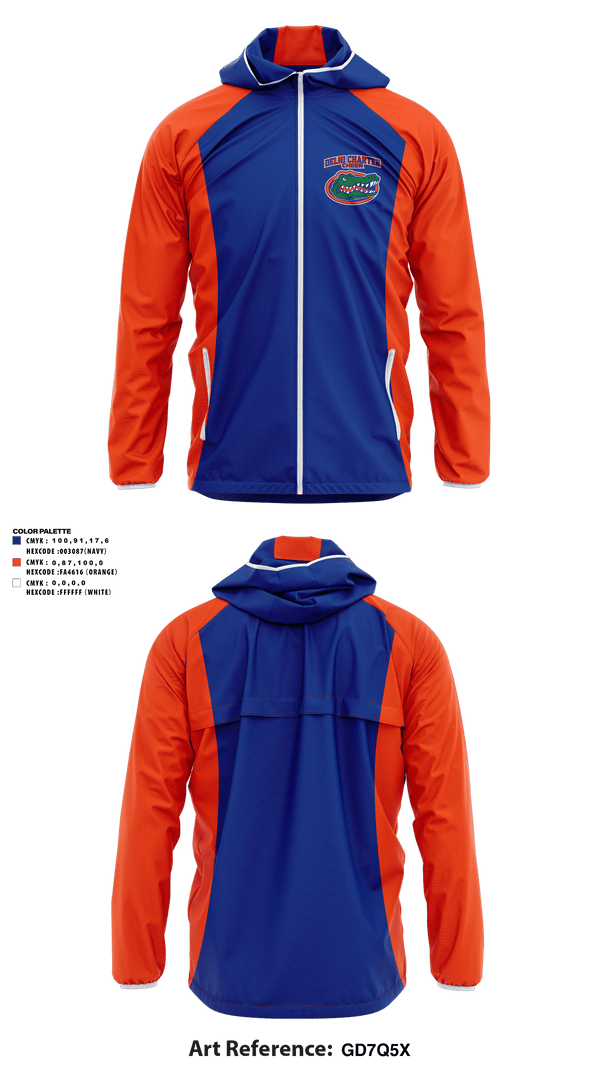 Windbreaker, Delhi Charter School Cheer, Cheer, Teamtime, Team time, sublimation, custom sports apparel, team uniforms, spirit wear, spiritwear, sports uniforms, custom shirts, team store, custom team store, fundraiser sports, apparel fundraiser