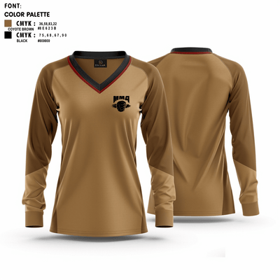 UFA 66619051 Women's Long Sleeve V-neck Shirt - 2