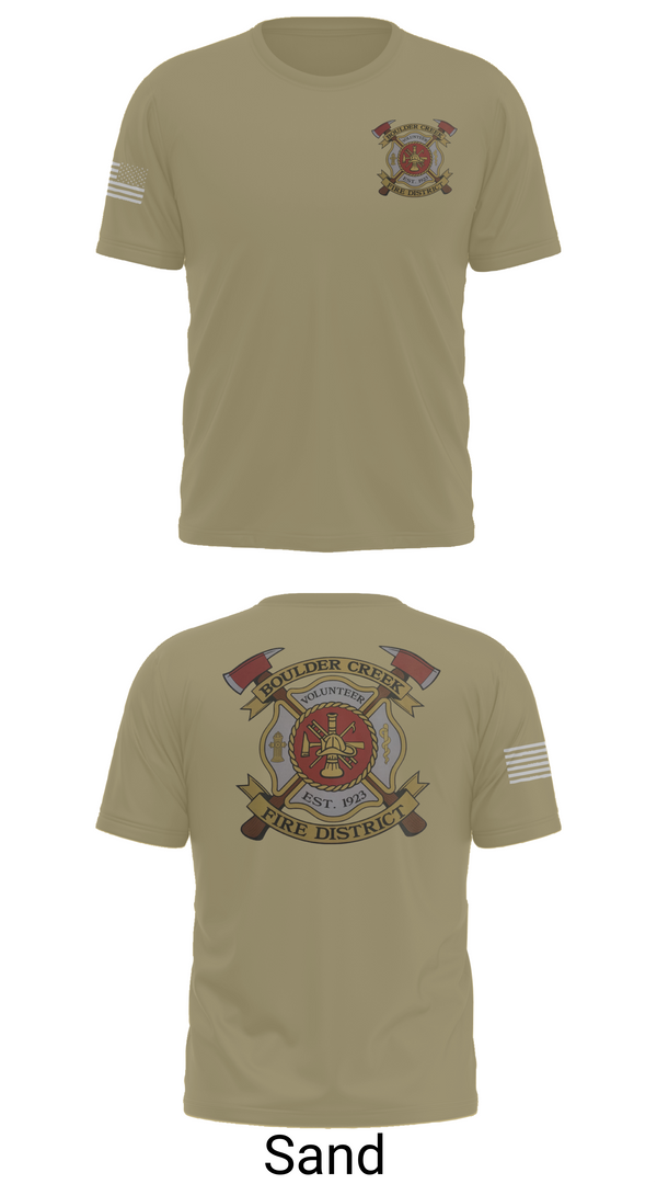 Old School Cotton Feel Shirt, Boulder creek fire, , Teamtime, Team time, sublimation, custom sports apparel, team uniforms, spirit wear, spiritwear, sports uniforms, custom shirts, team store, custom team store, fundraiser sports, apparel fundraiser