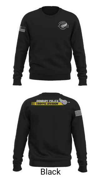 Crew Neck Sweatshirt, Danbury Police Traffic Unit, Police, Teamtime, Team time, sublimation, custom sports apparel, team uniforms, spirit wear, spiritwear, sports uniforms, custom shirts, team store, custom team store, fundraiser sports, apparel fundraiser