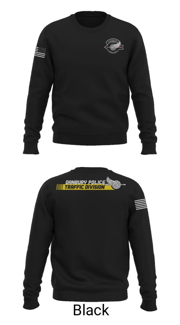 Crew Neck Sweatshirt, Danbury Police Traffic Unit, Police, Teamtime, Team time, sublimation, custom sports apparel, team uniforms, spirit wear, spiritwear, sports uniforms, custom shirts, team store, custom team store, fundraiser sports, apparel fundraiser