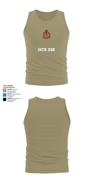 Tank Top, 34th DSB, Army, Teamtime, Team time, sublimation, custom sports apparel, team uniforms, spirit wear, spiritwear, sports uniforms, custom shirts, team store, custom team store, fundraiser sports, apparel fundraiser