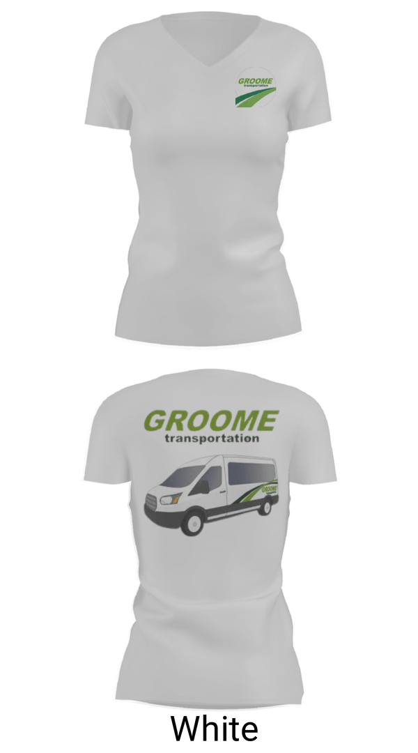 Womens Short Sleeve Vneck Shirt, Groome Transportation, , Teamtime, Team time, sublimation, custom sports apparel, team uniforms, spirit wear, spiritwear, sports uniforms, custom shirts, team store, custom team store, fundraiser sports, apparel fundraiser