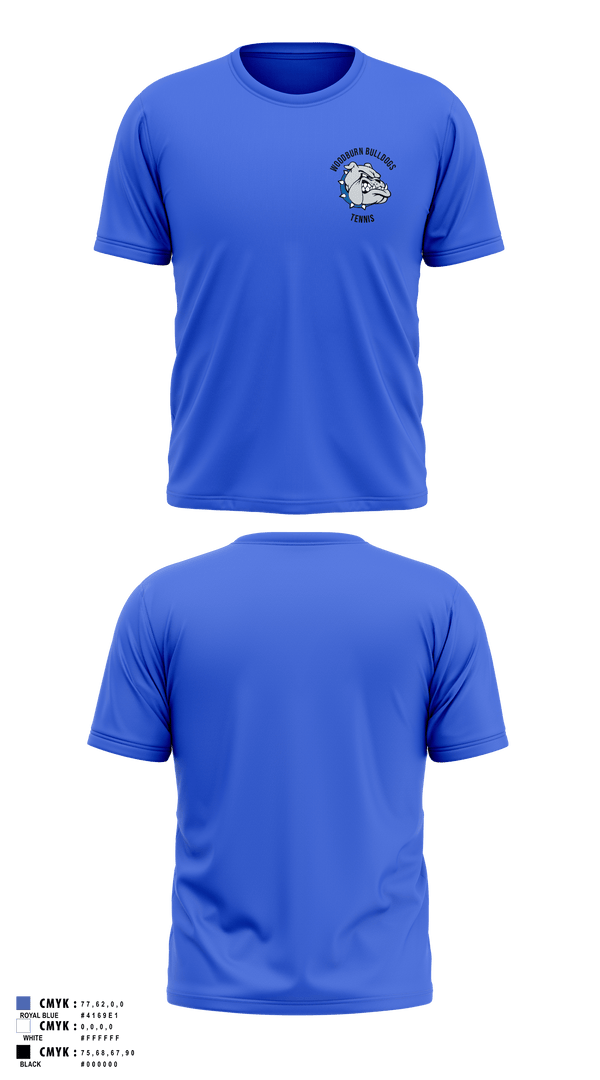 Short Sleeve Performance Shirt, Woodburn Bulldogs, Tennis, Teamtime, Team time, sublimation, custom sports apparel, team uniforms, spirit wear, spiritwear, sports uniforms, custom shirts, team store, custom team store, fundraiser sports, apparel fundraiser
