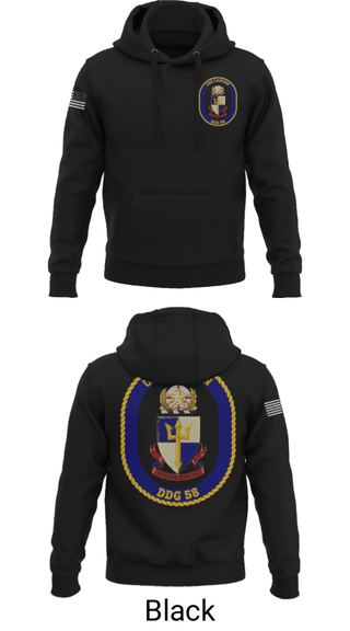 Hoodie, USS LABOON - DDG 58, Navy, Teamtime, Team time, sublimation, custom sports apparel, team uniforms, spirit wear, spiritwear, sports uniforms, custom shirts, team store, custom team store, fundraiser sports, apparel fundraiser