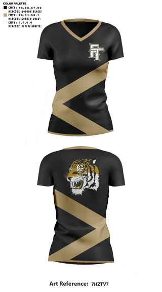 Womens Short Sleeve Vneck Shirt, Fort Towson Junior High School Cheer, Cheer, Teamtime, Team time, sublimation, custom sports apparel, team uniforms, spirit wear, spiritwear, sports uniforms, custom shirts, team store, custom team store, fundraiser sports, apparel fundraiser