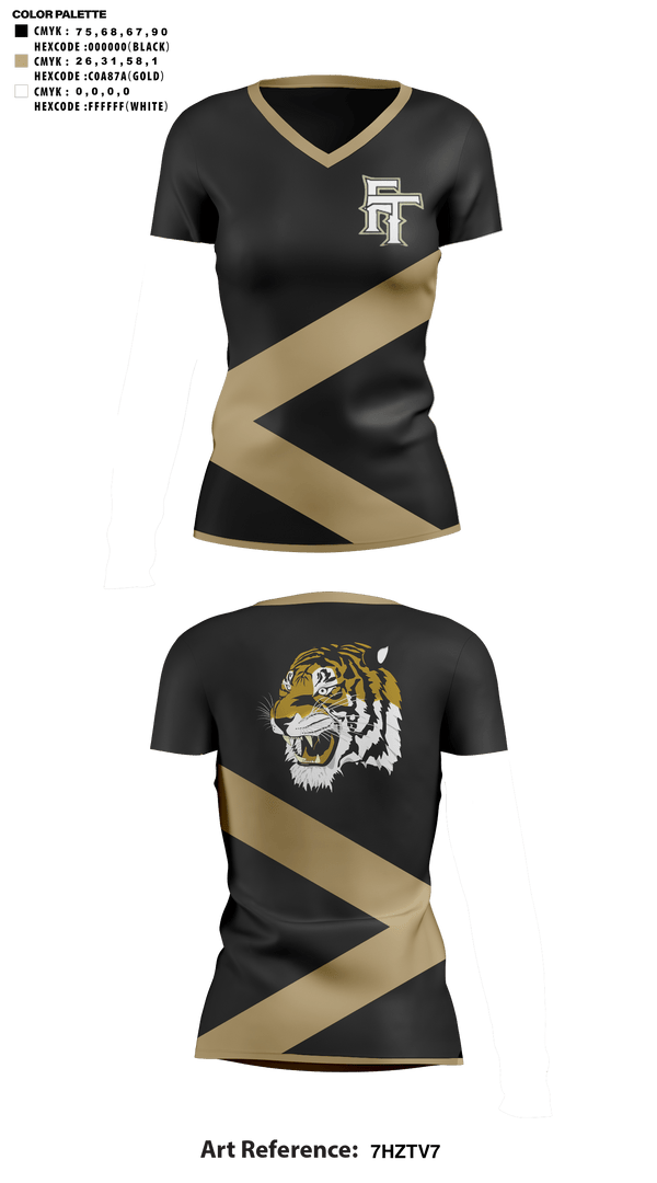 Womens Short Sleeve Vneck Shirt, Fort Towson Junior High School Cheer, Cheer, Teamtime, Team time, sublimation, custom sports apparel, team uniforms, spirit wear, spiritwear, sports uniforms, custom shirts, team store, custom team store, fundraiser sports, apparel fundraiser
