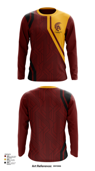 Long Sleeve Performance Shirt, Stanton County Junior High School, Spirit Store, Teamtime, Team time, sublimation, custom sports apparel, team uniforms, spirit wear, spiritwear, sports uniforms, custom shirts, team store, custom team store, fundraiser sports, apparel fundraiser