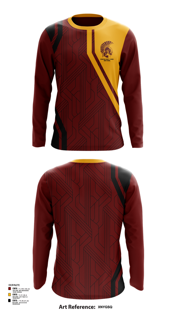 Long Sleeve Performance Shirt, Stanton County Junior High School, Spirit Store, Teamtime, Team time, sublimation, custom sports apparel, team uniforms, spirit wear, spiritwear, sports uniforms, custom shirts, team store, custom team store, fundraiser sports, apparel fundraiser