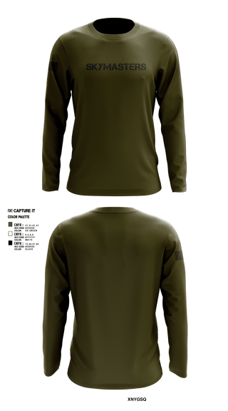 Long Sleeve Performance Shirt, Skymasters, Army, Teamtime, Team time, sublimation, custom sports apparel, team uniforms, spirit wear, spiritwear, sports uniforms, custom shirts, team store, custom team store, fundraiser sports, apparel fundraiser