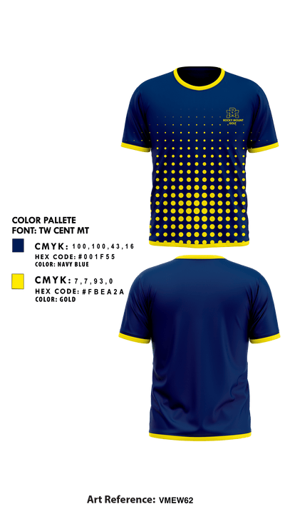 Rocky Mount High School Golf 11905451 Short Sleeve Performance Shirt - 1