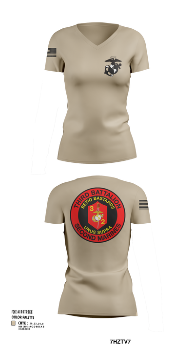 V3/2 53634498 Women's Short Sleeve V-neck Shirt - 113