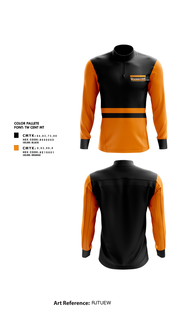 Quarter Zip Jacket, Southwest Warriors Basketball, Spirit Store, Teamtime, Team time, sublimation, custom sports apparel, team uniforms, spirit wear, spiritwear, sports uniforms, custom shirts, team store, custom team store, fundraiser sports, apparel fundraiser