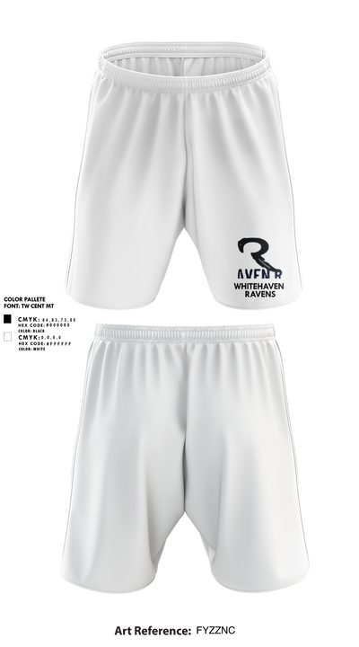 WhiteHaven Ravens 11080322 Athletic Shorts With Pockets - 1