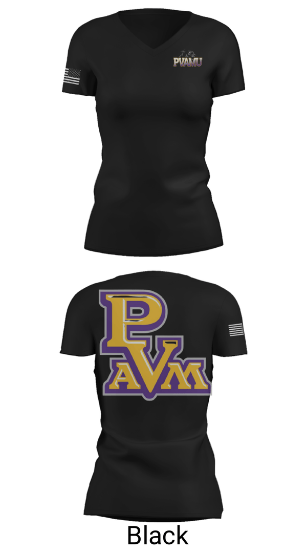Women's Short Sleeve Vneck Shirt, Prairie View A&M University Tennis, Tennis, Teamtime, Team time, sublimation, custom sports apparel, team uniforms, spirit wear, spiritwear, sports uniforms, custom shirts, team store, custom team store, fundraiser sports, apparel fundraiser
