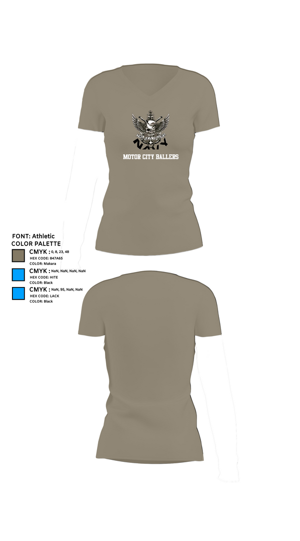 Womens Short Sleeve Vneck Shirt, Motor City Ballers, Men's Basketball, Teamtime, Team time, sublimation, custom sports apparel, team uniforms, spirit wear, spiritwear, sports uniforms, custom shirts, team store, custom team store, fundraiser sports, apparel fundraiser
